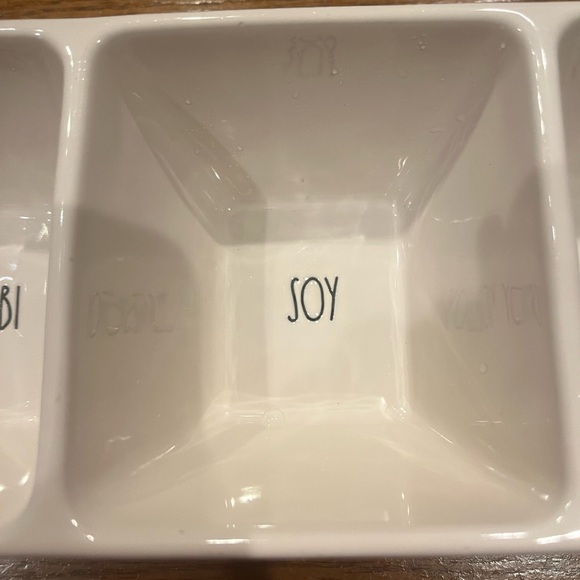 RAE DUNN WASABI, SOY AND GINGER SUSHI π£ DIPS. CERAMIC. HTF - Picture 2 of 5